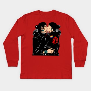 Diné punk couple Kids Long Sleeve T-Shirt